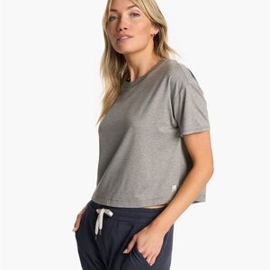 Vuori Heather Gray Women's Short Sleeve Tee